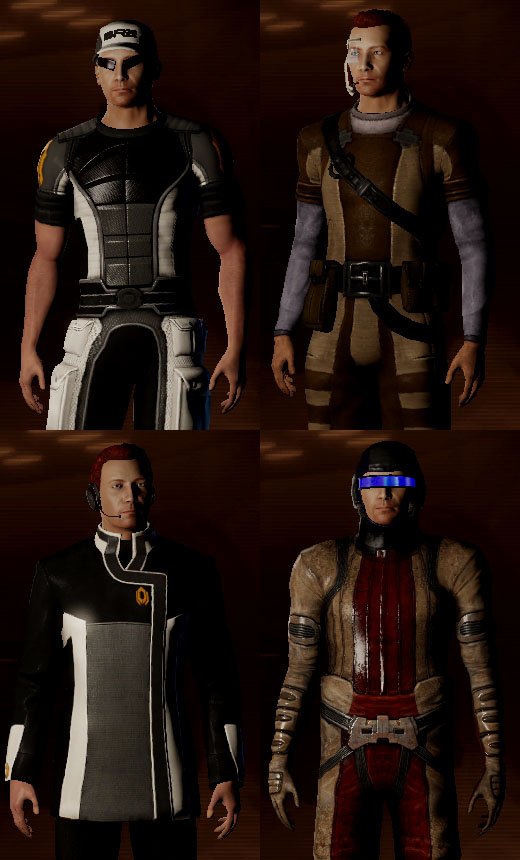 mass effect 3 casual outfits coalesced